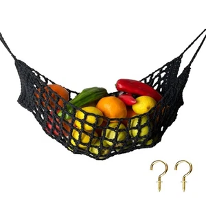 Large Macrame Fruit Hammock Under Cabinet,Veggie Banana Hammock Hanging Fruit... - Picture 1 of 6