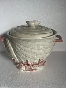 ¿Cazuela de sopa Fitz & Floyd Oceana grande con fondo de coral? - Imagen 1 de 5