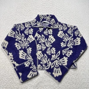 Zara Women’s Cardigan Cropped Jacquard Floral Wool Blend Grandma Core Chic Small - Picture 1 of 9