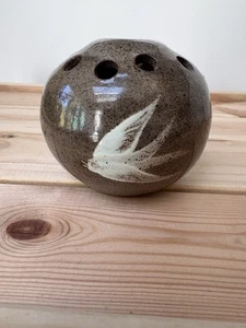 Fishley Holland Cheddar Pottery Studio Pottery Vase Flower Frog Vintage - Picture 1 of 4