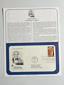 Tito Puente Latin Music - First Day Cover Postal Commemorative Society 2011 - Picture 1 of 3