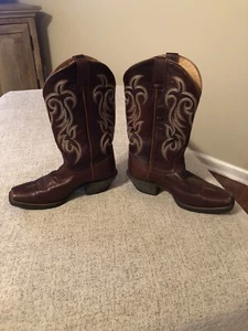 Shyanne Womens Size 8 M BBWP15 WESTERN PERFORMANCE Boot Square Toe Brown - Picture 1 of 8