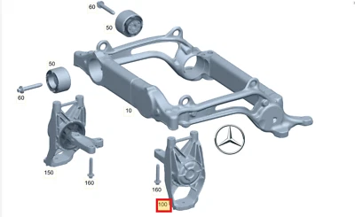 Original Mercedes-Benz A2973330500 Elastomerlager/Engine Eqs Eqe C297 C294 - Image 1 of 4