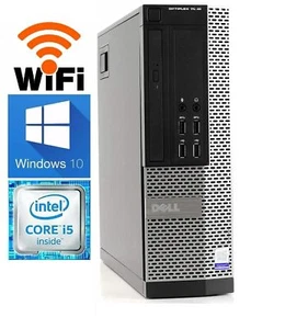 Dell Computer PC Desktop 8GB Ram 500GB HD Intel Quad Core i5 3.20GHz Win 10 Pro - Picture 1 of 11