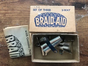 Vintage BRAID-AID 3-Way Set w/ Box & Instructions FABRICS Rugs Mats Covers NOS - Picture 1 of 5