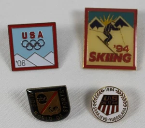 Olympiade 94' 06' USA ABC World of Sports 1984 Sarajevo Winter Skifahren 4 Stück - Bild 1 von 4