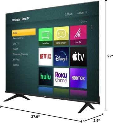 Hisense 43-Inch Class R6 Series 4K UHD Smart Roku TV with Alexa Compatibility - Image 1 of 4