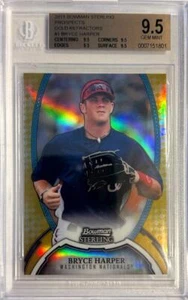 2011 Bryce Harper Bowman Sterlingsgold Refraktor RC-BGS 9,5 Edelstein neuwertig... #13/50 - Bild 1 von 2