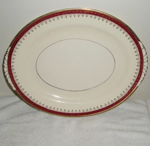 Homer Laughlin Eggshell Nautilus Cardinal  15 1/2" x 12 1/4" Oval Platter - Picture 1 of 4