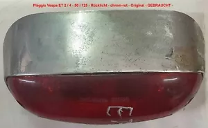 Piaggio Vespa Et 2/4-50/125 - Luz Trasera-Chrom-Rot-Original - Bild 1 von 4