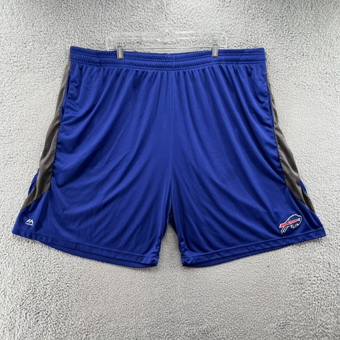 Buffalo Bills Majestic Shorts Adult 5XL Blue Football NFL  Men’s Cover
