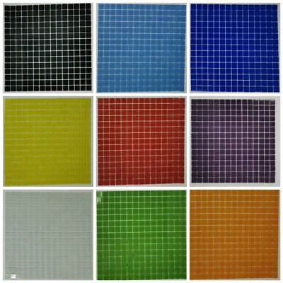 Softglasmosaik auf Netz 20x20 mm Soft Glas 2x2 Mosaik Basteln Weihnachten
