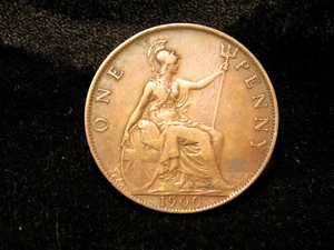 1900 Great Britain Large Copper Penny - Picture 1 of 4