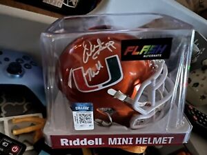 Warren Sapp Signed Flash Speed Mini Helmet w/ Beckett COA *Inscribed “The U”*