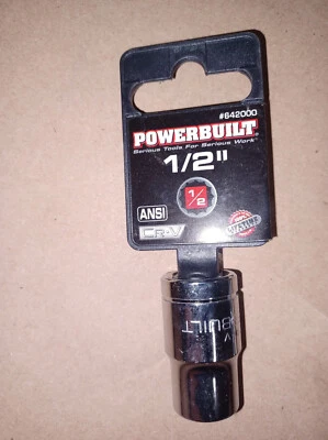 (Lot of 9) Powerbuilt 642000 1/2" Drive 1/2" 12Pt Socket - Highly durable - Image 1 of 2