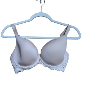 Simon Perele Bra Womens 34D Biege Caresse 3D Plunge Underwire T-Shirt - Picture 1 of 5