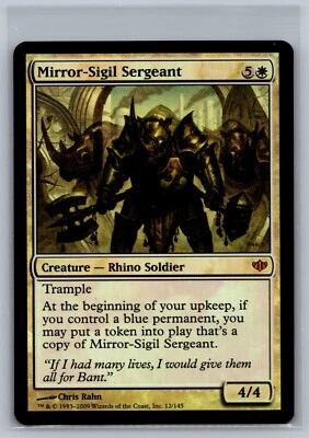 Magic The Gathering Conflux Mirror-Sigil Sergeant #12/145 Foil MTG TCG CCG - Image 1 of 2