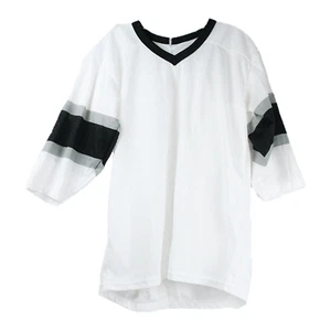 Caja de 7 camisetas pequeñas de hockey para jóvenes de CCM Kings blancas/negras - Imagen 1 de 4