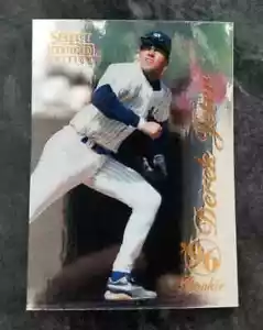 Derek Jeter RC 1996 Select certificado #100 espejo lámina novato gema como nuevo raro - Imagen 1 de 2