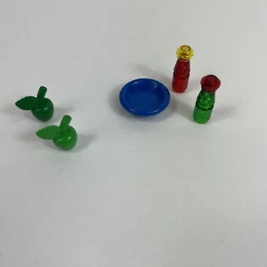 Vintage 1998 LEGO Belville 2555 Swing Set Plate Apple Bottle Minifig Figures - Picture 1 of 12