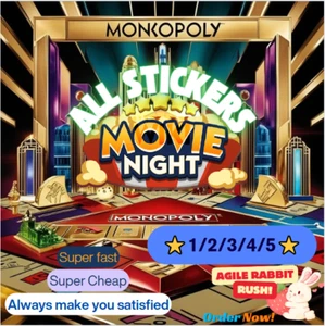- Monopoly.Go🔥 MOVIE NIGHT⭐All Sticker❄️ Cheap!!!⚡️ - Picture 1 of 1
