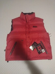 First Down Puffer Goose Down Vest Red / Black XL - Picture 1 of 15