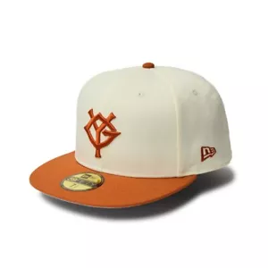 New Era 59FIFTY Cap NPB Yomiuri Giants Chrome White Orange visor 14388841 - Picture 1 of 8