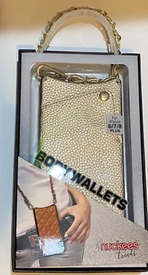 NUEVO IPhone 6 7 8 PLUS Cuerpo Billetera Nuckees Bandolera Estuche Elige Color y Estilo Foto 1 de 2