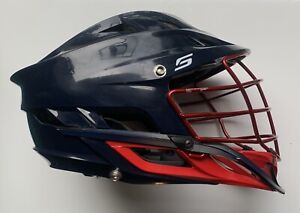 Cascade S Lacrosse Navy Blue With Red Trim And Red Cage