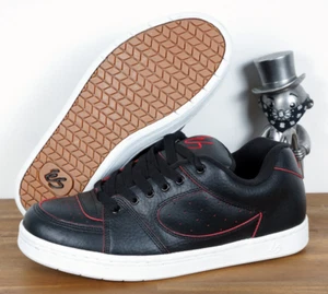 éS Es Skateboard Footwear Skate Schuhe Shoes Accel OG Black Red Leather 9/42 - Picture 1 of 1