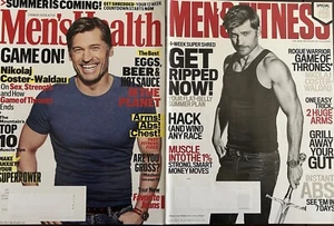 Men's Health Magazine Bundle - Nikolaj Coster-Waldau (Game Of Thrones) - Picture 1 of 1