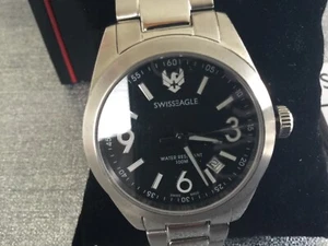 SWISS EAGLE OPERATOR 100 Meter 40 mm Herrenuhr  Chronograph 11/73  neuwertig - Bild 1 von 5