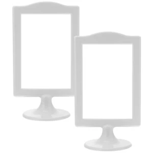 2pcs Double-sided Photo Frames Picture Frames Pedestal Photo - Picture 1 of 12