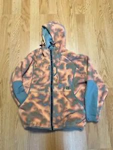 Volcom x Bryan Iguchi Zip Fleece Hoodie Mid Layer Snowboarding Skiing Skate - Picture 1 of 4