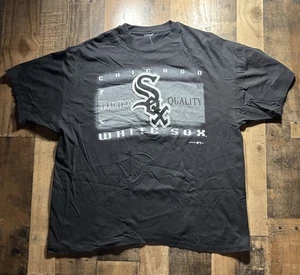 Vintage Chicago White Sox Logo T-Shirt Herren Größe XXL Schwarz Weiß MLB - Bild 1 von 5