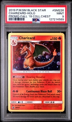 POKEMON SM BLACK STAR PROMO CHARIZARD #SM226 PSA 9 MINT #127214589 - Image 1 of 2