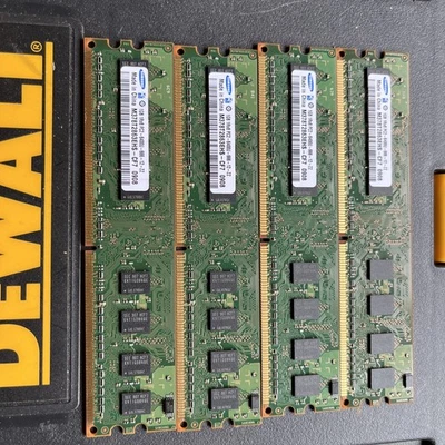 4x samsung 1GB 1Rx8 PC2-6400U-666-12-zz Memory Ram - Image 1 of 3
