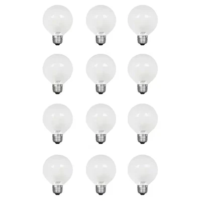 60 Watt Äquivalent G25 Globe Dimmbar Filament Milchglas E26 LED Vintage Edi - Bild 1 von 4