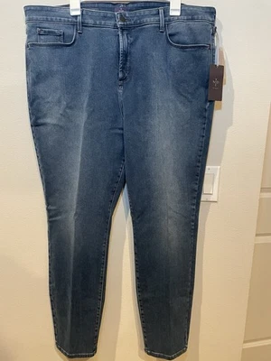 NWT NYDJ Jeans Women’s Blue Alina Legging Denim  Lift Tuck Made In USA Size 22W - Image 1 of 4