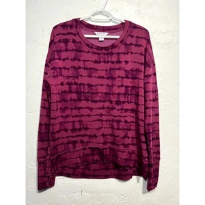 Athleta Untersetzer Luxe Printed Sweatshirt Damen Small Athleisure Kuschelig Weich Sportlich - Bild 1 von 8