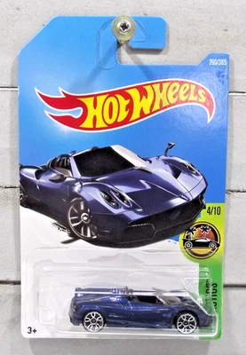 Hot Wheels HW Exotics  Blue 2017 Pagani Huayra Roadster - Image 1 of 4