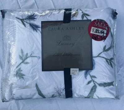 Funda Edredón Edredón Algodón Flores Bordadas Laura Ashley Nueva en Paquete Foto 1 de 4