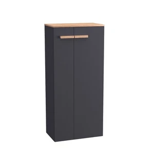BadeDu HIERA Midischrank 50 cm Breit Anthrazit Soft Close Badezimmerschrank - Bild 1 von 5