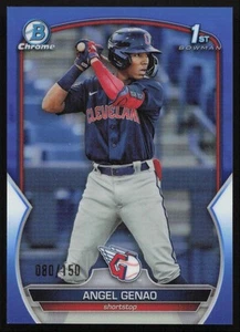 2023 Bowman Cromo 1° BLU Rifrattore Angel Genao /150 #BCP-140 C24 - Foto 1 di 2