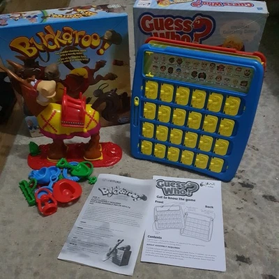 MB hasbro children's games bundle guess who  and buckaroo both complete  - Image 1 of 4