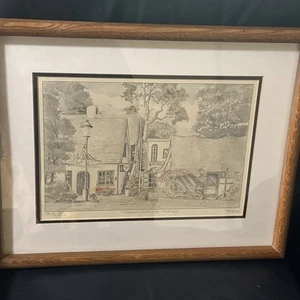 Ocean Avenue-Carmel G.S. Hill Ltd Ed Hand Colored 1990 Print Signed #46/250 - Picture 1 of 8