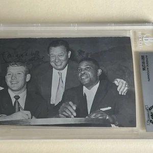 Mickey Mantle Signed Photo Beckett Authenticated W/ Willie Mays - Picture 1 of 3
