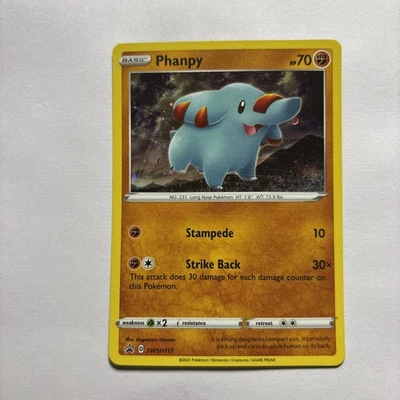Phanpy SWSH: Sword & Shield Promo Cards SWSH117 Cosmos Holo Rare - Image 1 of 2