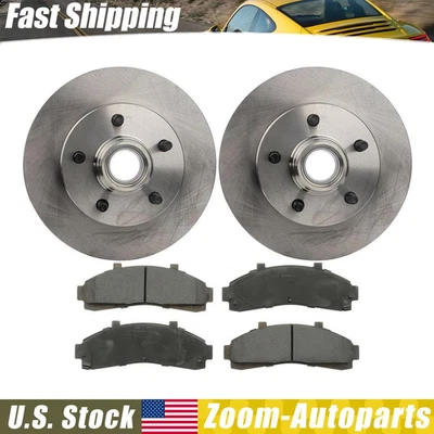 Conjunto de rotor de freno delantero y buje pastillas de freno para Mazda B2300 2001 2002 Foto 1 de 4