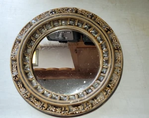 RARE VINTAGE BENNINGTON POTTERY ROUND MIRROR VERMONT LOVELY! (free shipping) - Picture 1 of 11